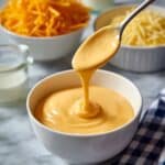 Creamy Cheddar and American Cheese Sauce Recipe