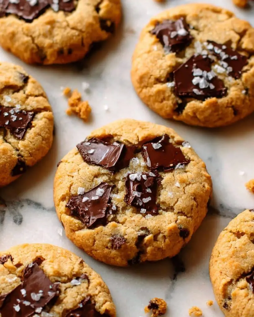 Coconut Flour Cookies with Chocolate Chips and Flaky Sea Salt Recipe