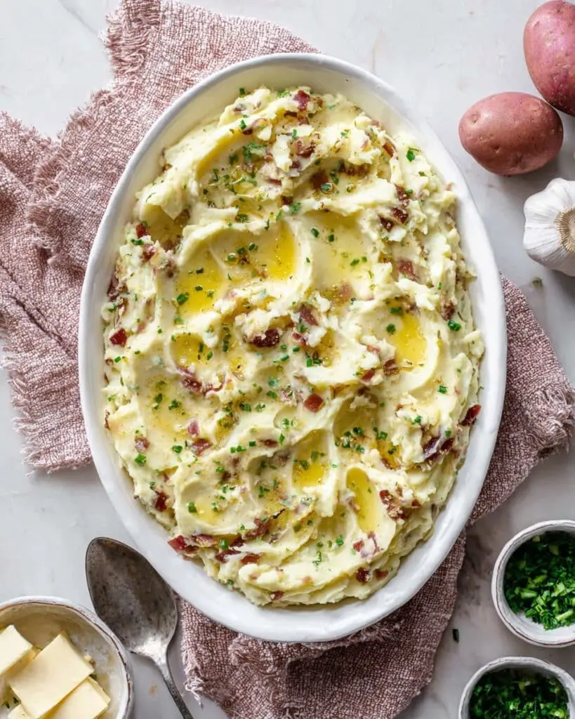 Garlic Mashed Red Potatoes Recipe