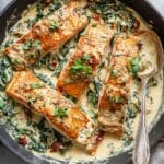 Salmon Skillet with Sun-Dried Tomato Cream Sauce Recipe