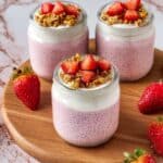 Thick Strawberry Vanilla Chia Pudding with Greek Yogurt Recipe