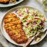 Crispy Chicken Cutlets with Apple Slaw Recipe