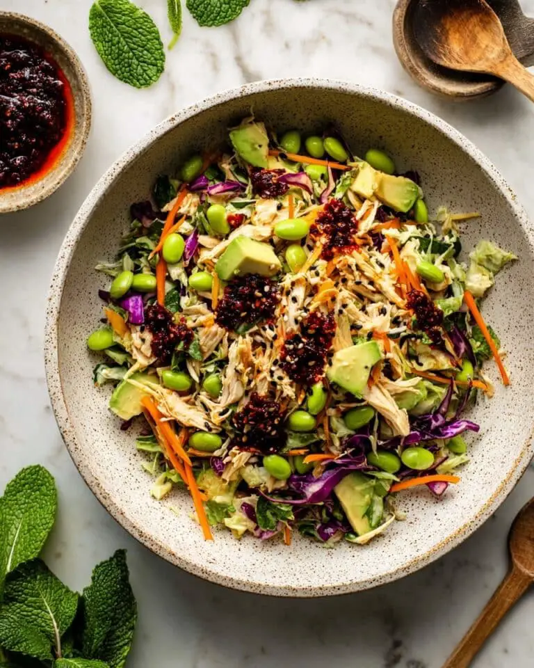 Asian-Inspired Chicken Salad with Sesame Ginger Dressing Recipe