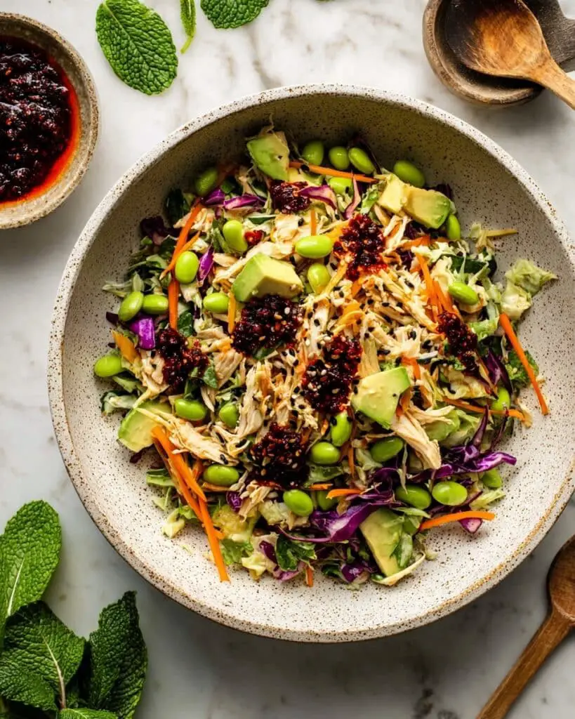 Asian-Inspired Chicken Salad with Sesame Ginger Dressing Recipe