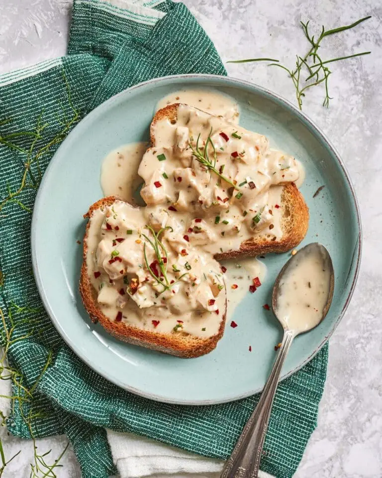 Creamed Turkey on Toast or Biscuits Recipe