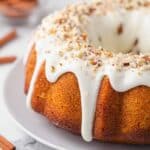 Spiced Pumpkin Bundt Cake with Cream Cheese Frosting Recipe