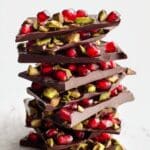 Pomegranate and Pistachio Dark Chocolate Bark Recipe