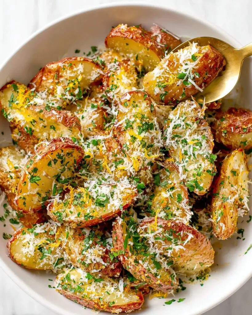 Parmesan Truffle Roasted Fingerling Potatoes Recipe