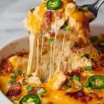 Creamy Cheesy Chicken Skillet with Bacon and Jalapeños Recipe