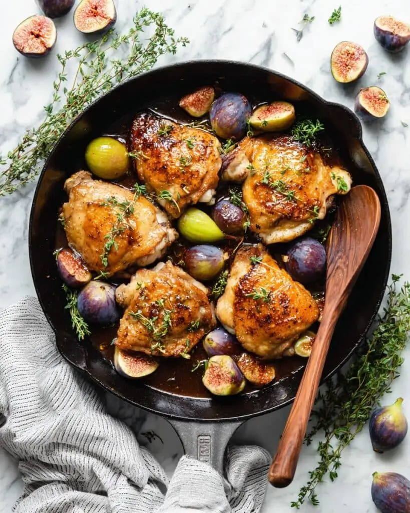 Balsamic Fig Glaze Chicken Skillet Recipe