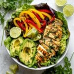 Grilled Fajita Chicken & Avocado Salad Recipe