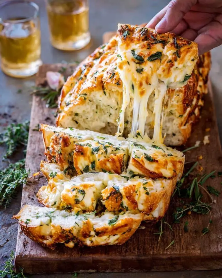 Soft Garlic Herb Cheddar Cheese Bread Recipe