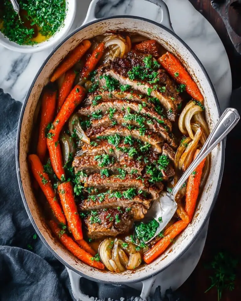 Oven-Braised Beef Brisket with Herb Gremolata Recipe