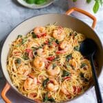 Tomato Basil Shrimp Pasta Recipe