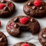 No Bake Cookies with Dark Chocolate and Raspberries (Vegan) Recipe