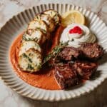 Svíčková: Traditional Czech Beef Sirloin with Vegetables and Cream Recipe