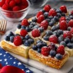 Berry Cheesecake Puff Pastry Tart Recipe