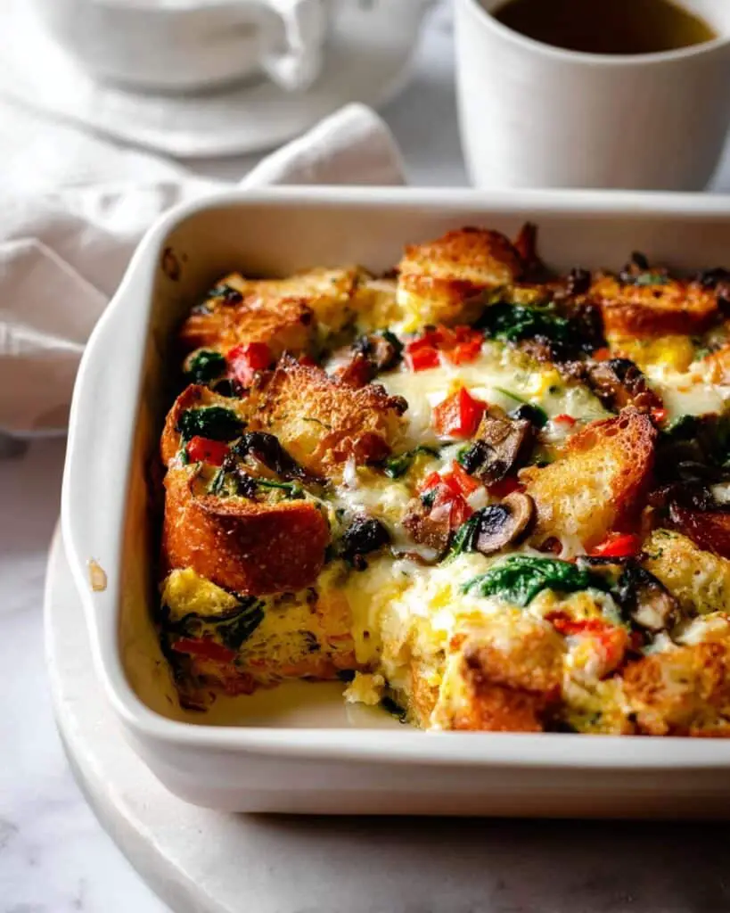 Vegetarian Breakfast Strata Recipe
