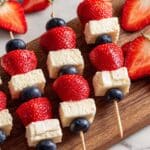 Easy Red White and Blue Kabobs for July 4th Fun Recipe