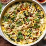 One Pan Sweet Corn Coconut Dumplings Recipe
