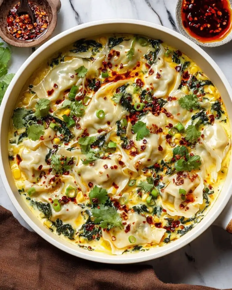 One Pan Sweet Corn Coconut Dumplings Recipe