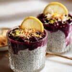 Coconut Chia Pudding with Blueberry-Lemon Compote Recipe
