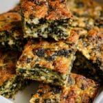 No Crust Greek Spinach Pie Recipe