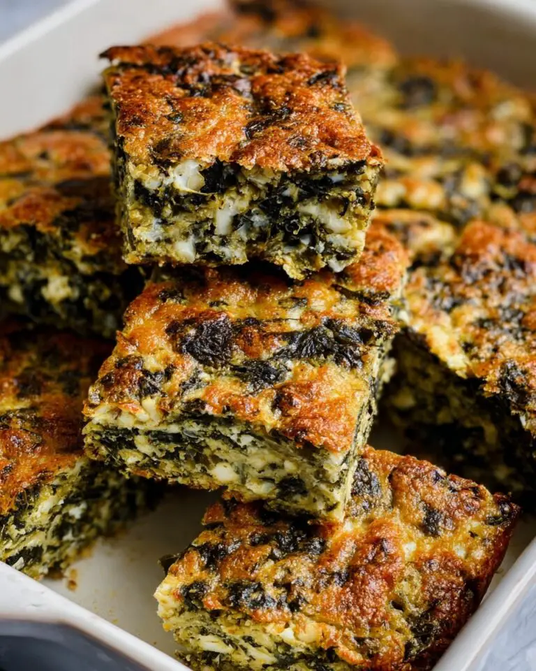 No Crust Greek Spinach Pie Recipe
