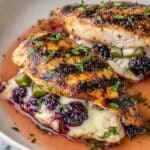 Melty Blackberry Jalapeno Stuffed Chicken Recipe