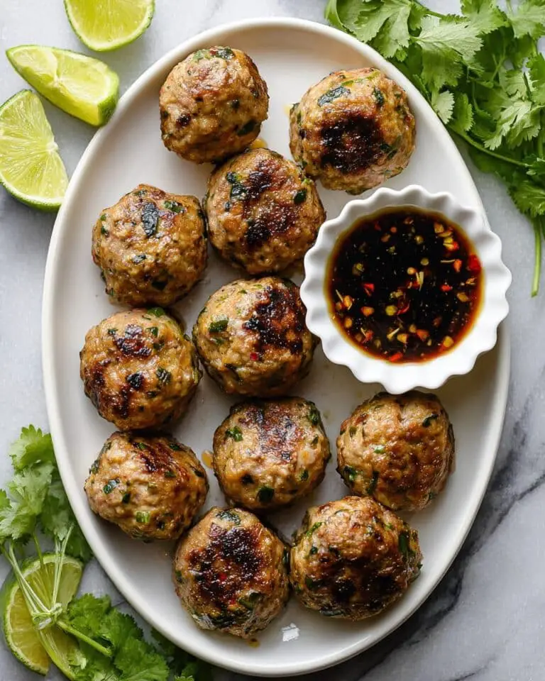 Soy Ginger Meatballs with Lime and Veggie Noodle Bowls Recipe