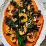 Delicata Squash and Broccolini with Romesco Sauce Recipe