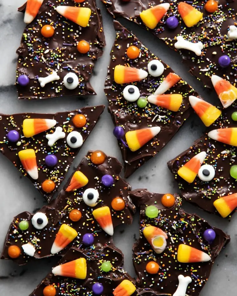 Halloween Candy and Snack Chocolate Bark Recipe