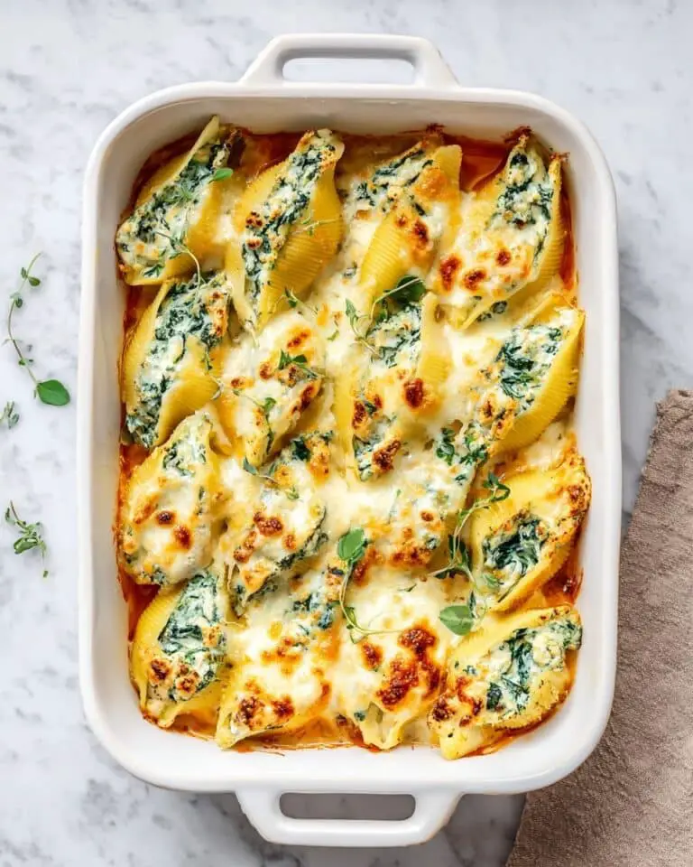 Pumpkin Stuffed Shells with Sage Ricotta and Mozzarella Recipe