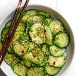 Spicy Chili Crisp Cucumber Salad Recipe