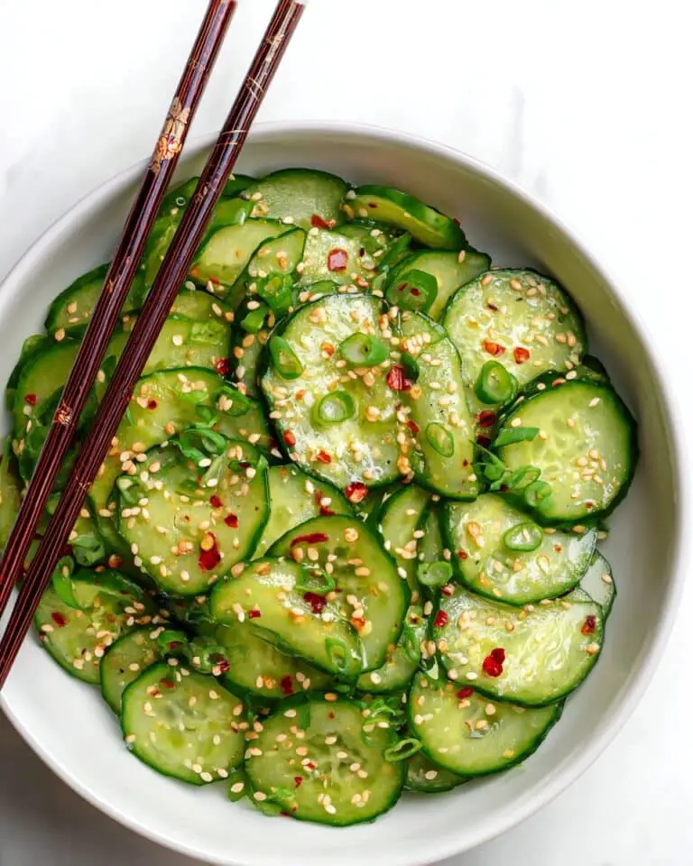 Spicy Chili Crisp Cucumber Salad Recipe