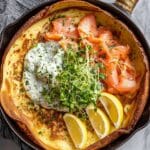 Smoked Salmon Dutch Baby with Crème Fraîche Recipe