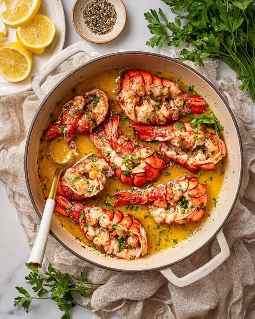 Butter Poached Lobster Tails Recipe