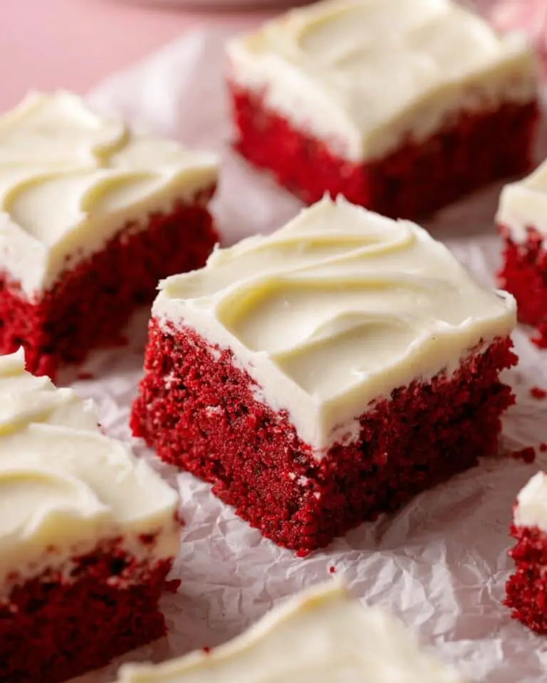 Red Velvet Sheet Pan Cake with Cream Cheese Frosting Recipe