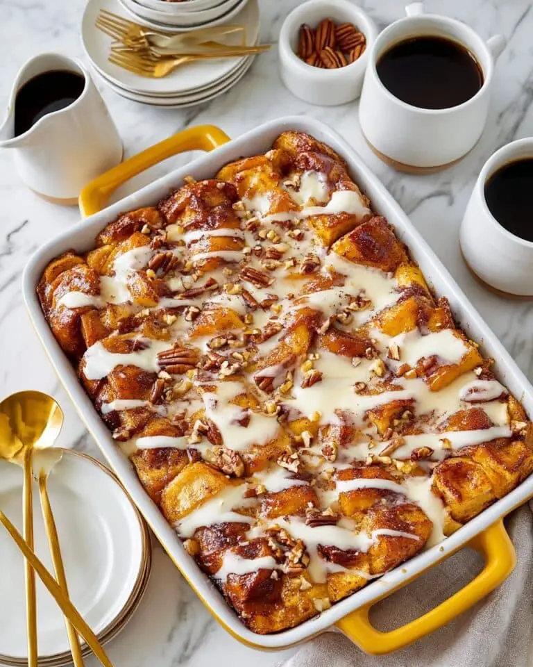 Overnight Pumpkin French Toast Casserole Recipe