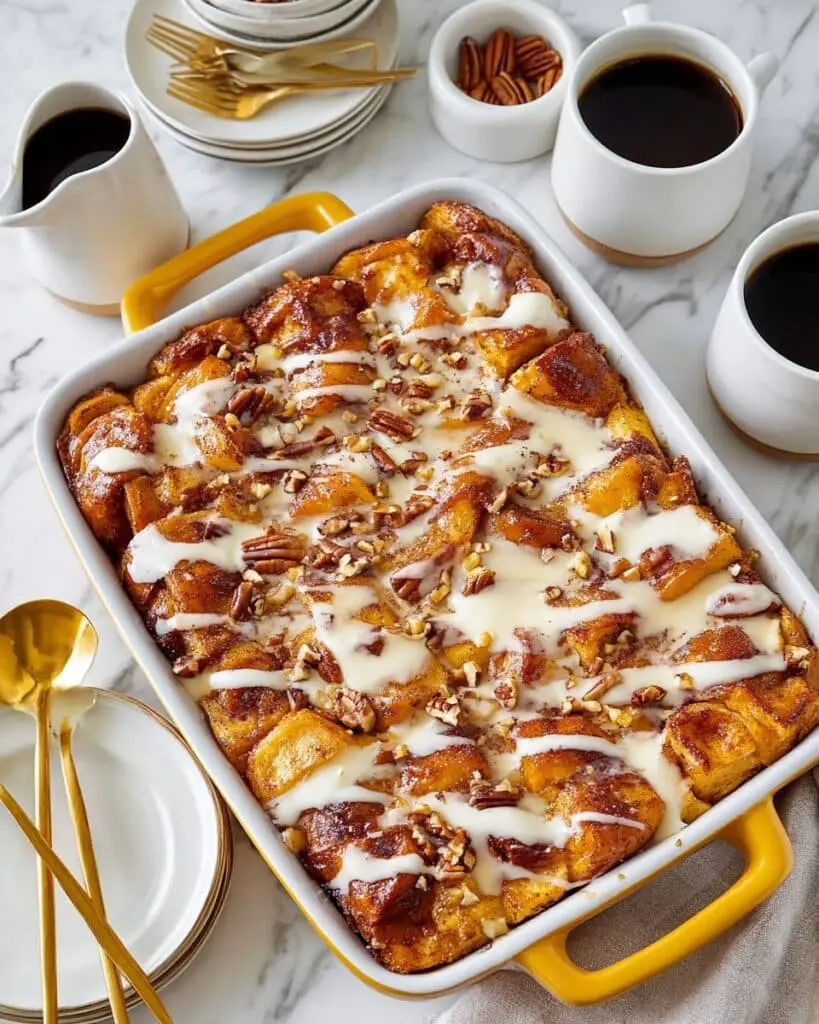 Overnight Pumpkin French Toast Casserole Recipe
