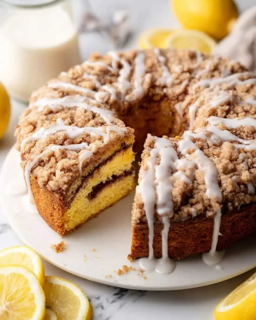 Extra Moist Lemon Coffee Cake with Icing Recipe
