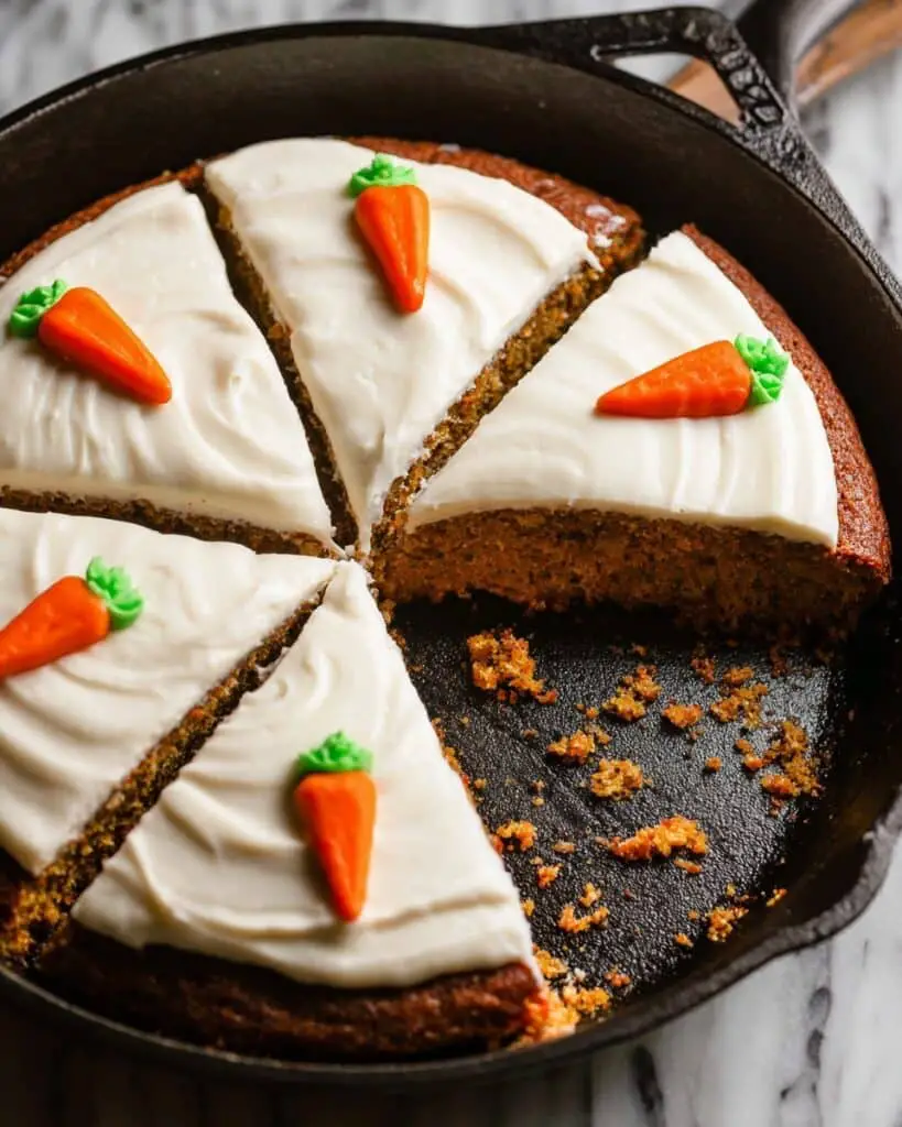 Easy Skillet Carrot Cake Recipe