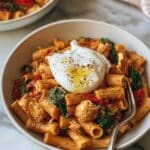 Creamy Tomato Pesto Pasta with Chicken Recipe