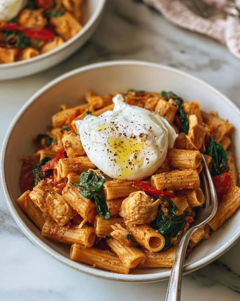 Creamy Tomato Pesto Pasta with Chicken Recipe