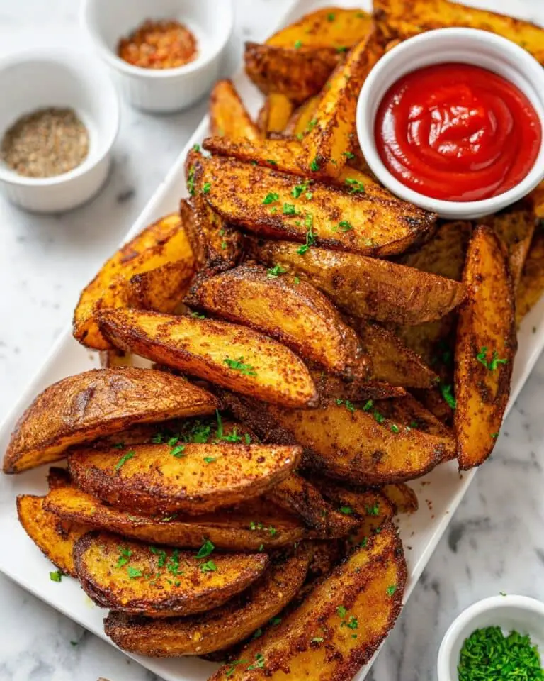 Crispy Baked Potato Wedges Recipe