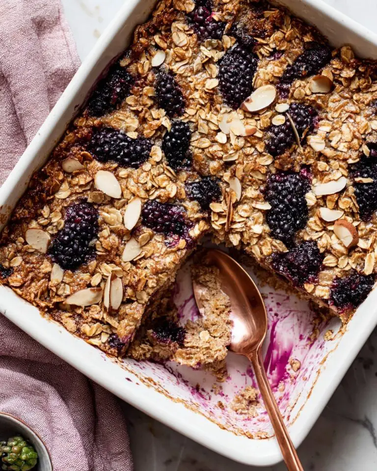 Blackberry Oatmeal Bake Recipe