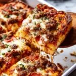 Cheesy Sheet Pan Italian Sausage Pizza Recipe