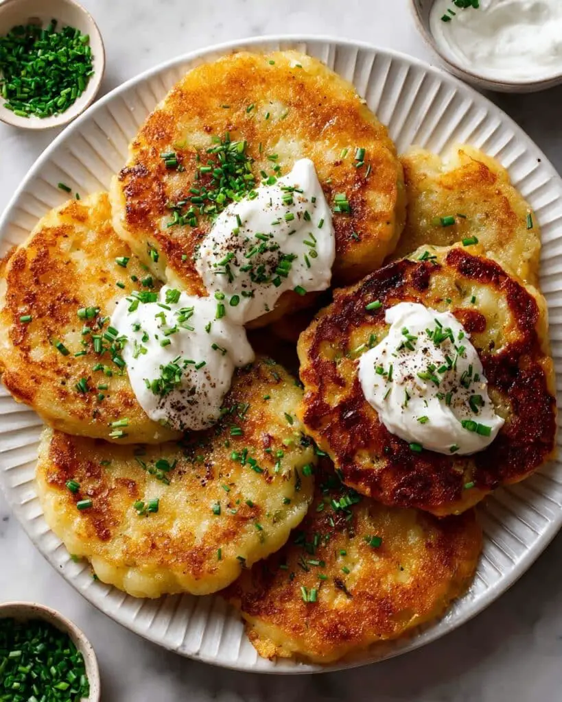 Cheddar Potato Pancakes Recipe