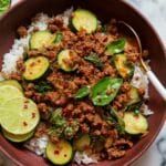 Ginger-Basil Beef and Zucchini Skillet Recipe