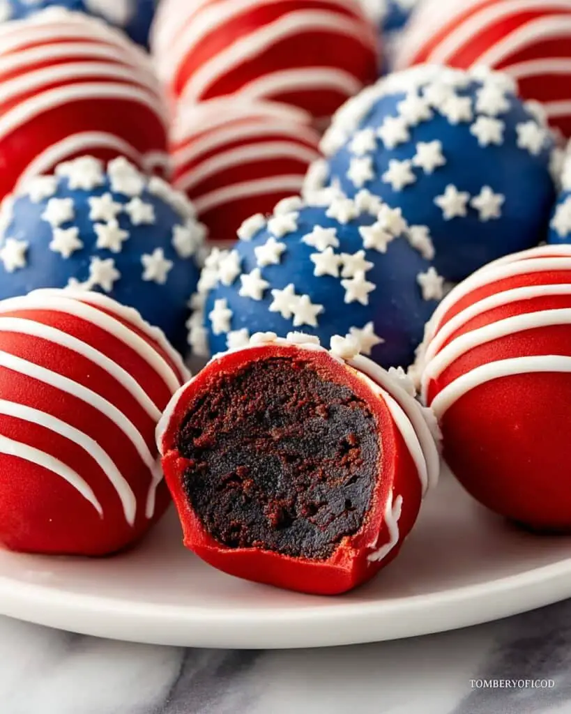 4th of July Oreo Cream Cheese Balls Recipe
